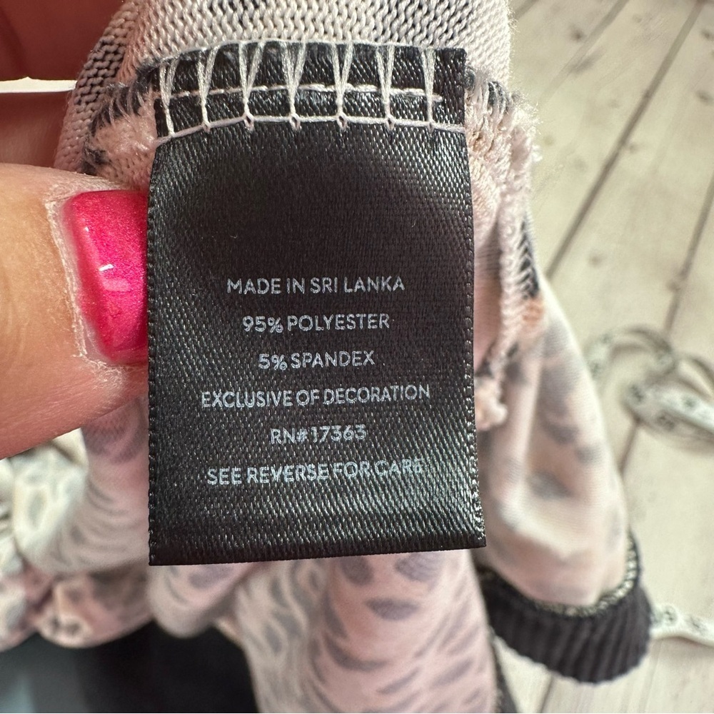 Simply Vera Wang Leopard Print Jogger Pajama Set … - image 7